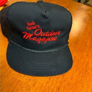 Vintage Hank Parker magazine hat fishing memorabilia
